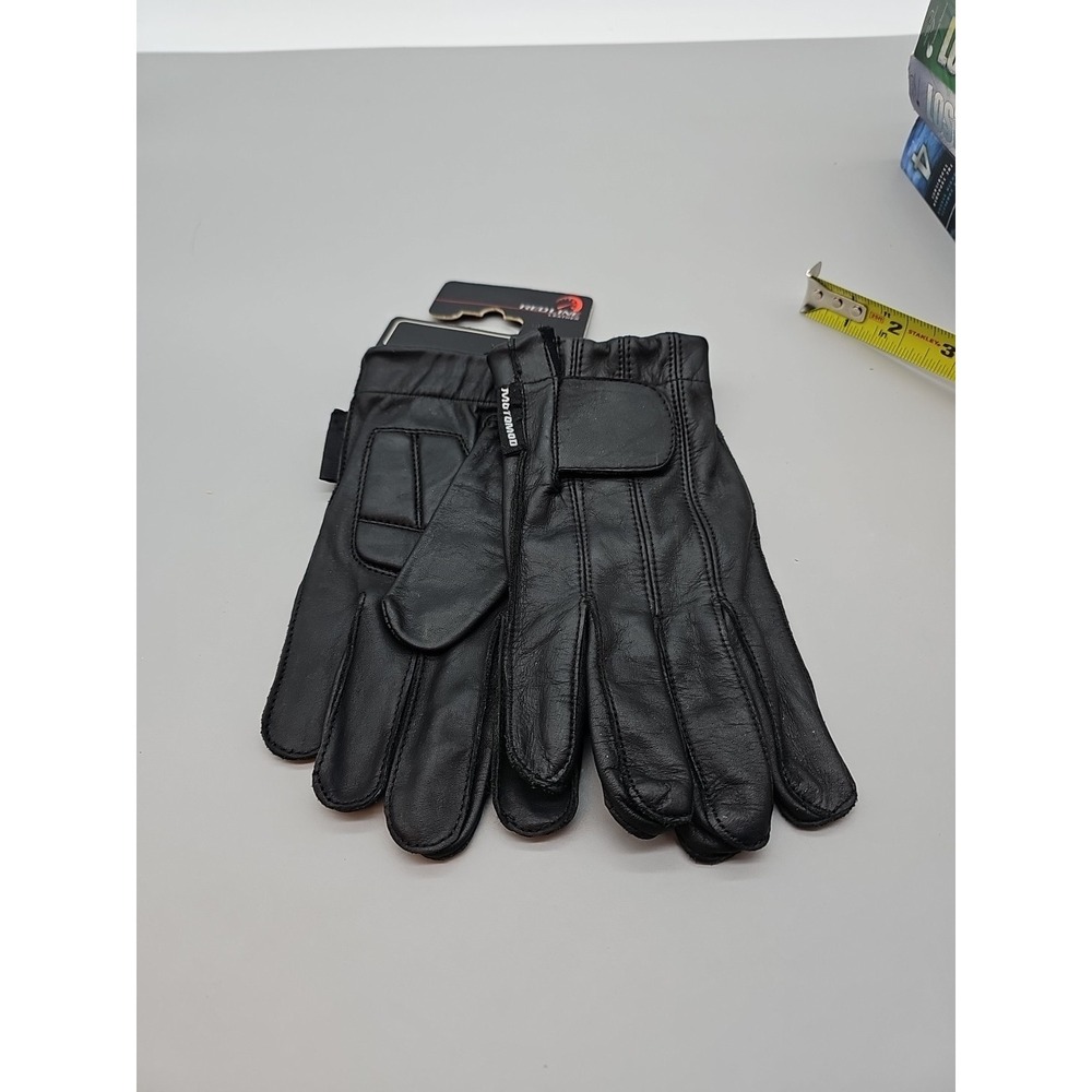 MotoMod Leather Riding‎ Gloves Sz S Black New